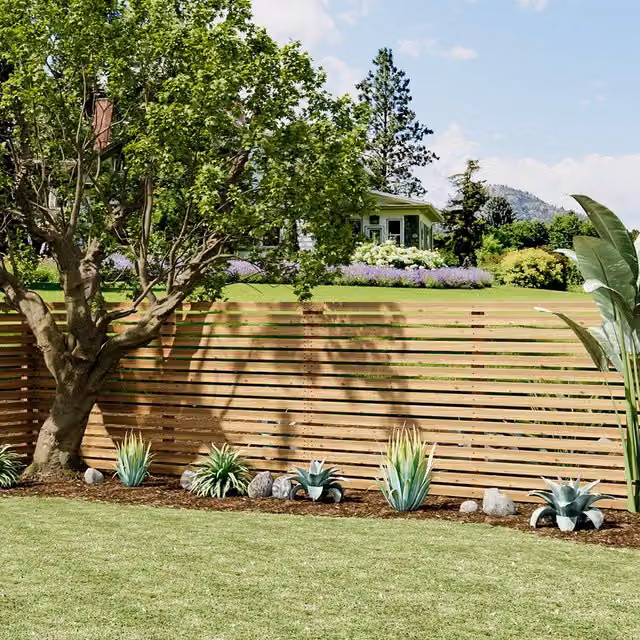 Livingandhome Single Wood Outdoor Fence Gate Panel in Brown and Yellow, W/H: 90 x 180 cm