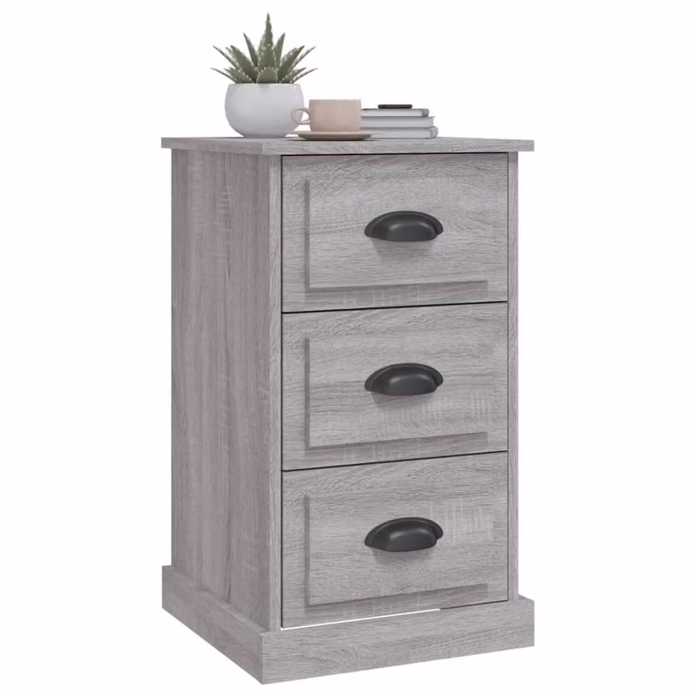 Berkfield Home Grey Sonoma Bedside Cabinet W/D/H: 39 x 39 x 67 cm – 3