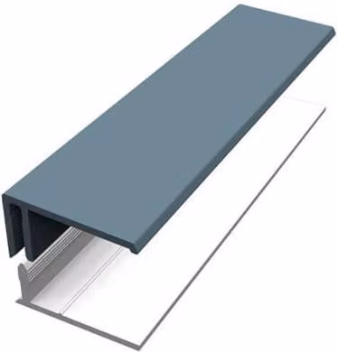 Freefoam PVC Weatherboard Cladding Two Part Edge Trim, 3m, Colonial Blue