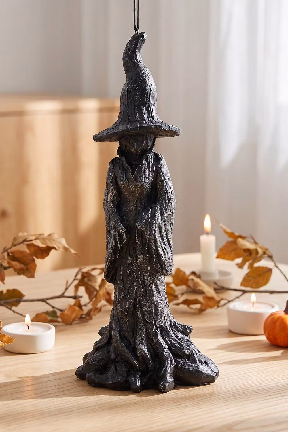 Living and Home Halloween Witch Figurine Tabletop Ornament in Black – 2