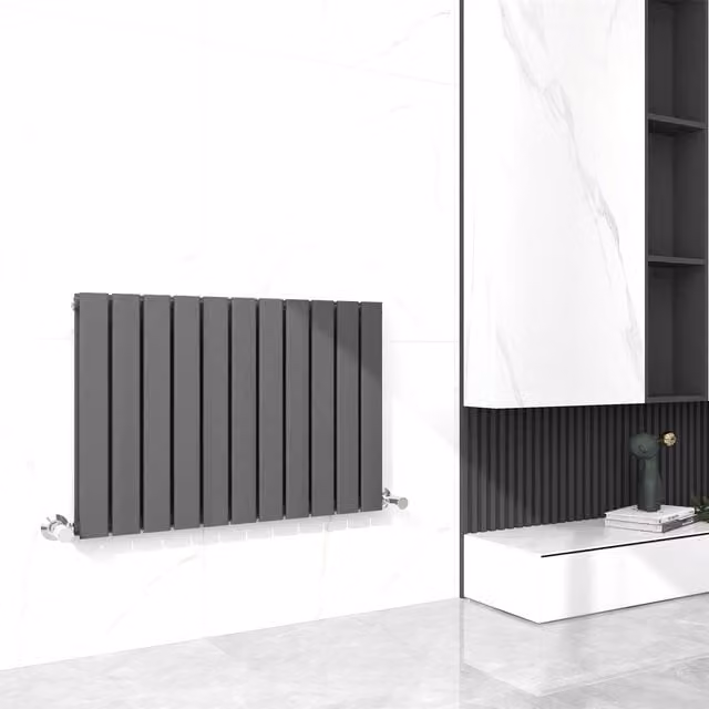 MCC Direct Designer Flat Panel Double Radiator in Anthracite Grey, H: 74.8 cm, W: 60 cm – 1