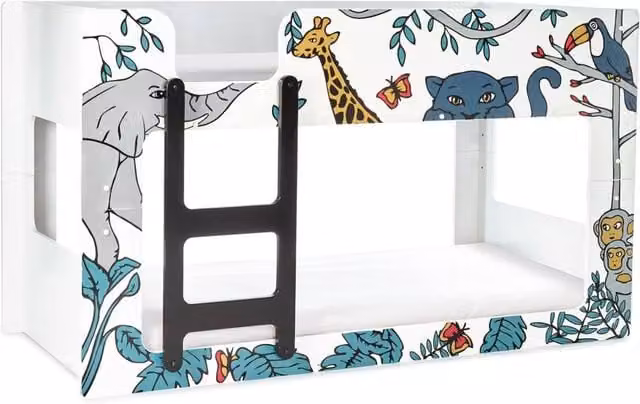 Cheshire Premium Harbour Bunk Bed, Single, White, W/D/H: 90 x 200 cm