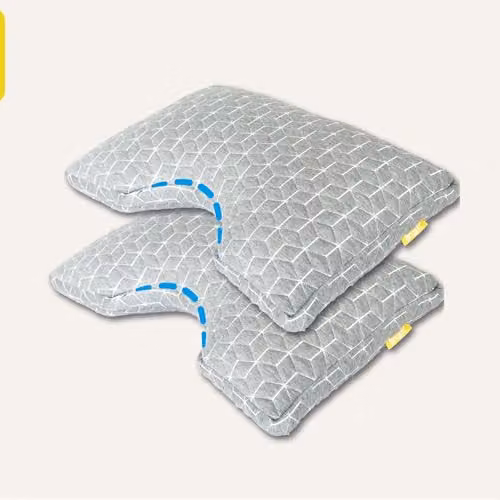 Brightr Sleep MoonHug 2 Pack Adjustable Memory Foam Pillows in Grey – 4