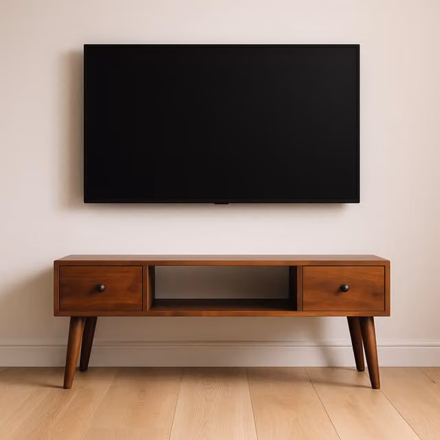 Artisan Furniture Modern Lacquered Mango Wood Coffee Table in Brown