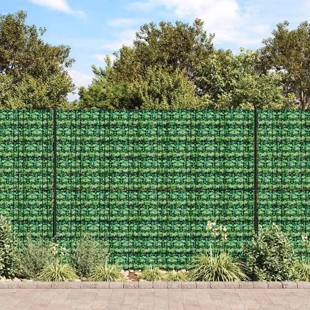 Berkfield Home Garden Privacy Screens, 4 Pack Green PVC and Metal Strips, W: 35 m, D: 0.19 m – 1