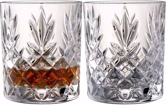 Galway Crystal Renmore Set of 2 Transparent Crystal Tumblers – 1