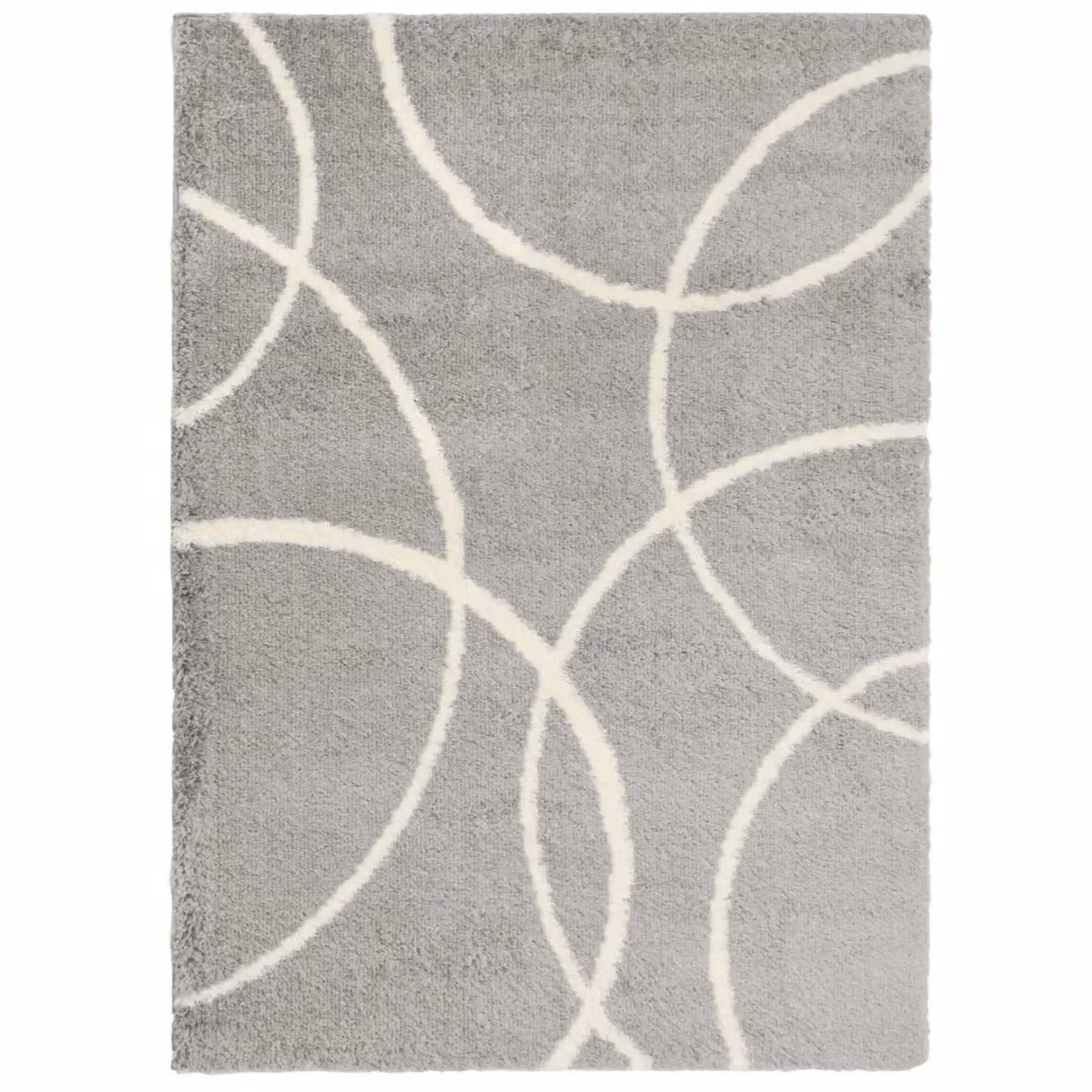 THE RUGS Snug Collection Shaggy Bubbles Design Grey Rectangular Rug, W: 120 cm, D: 170 cm – 2