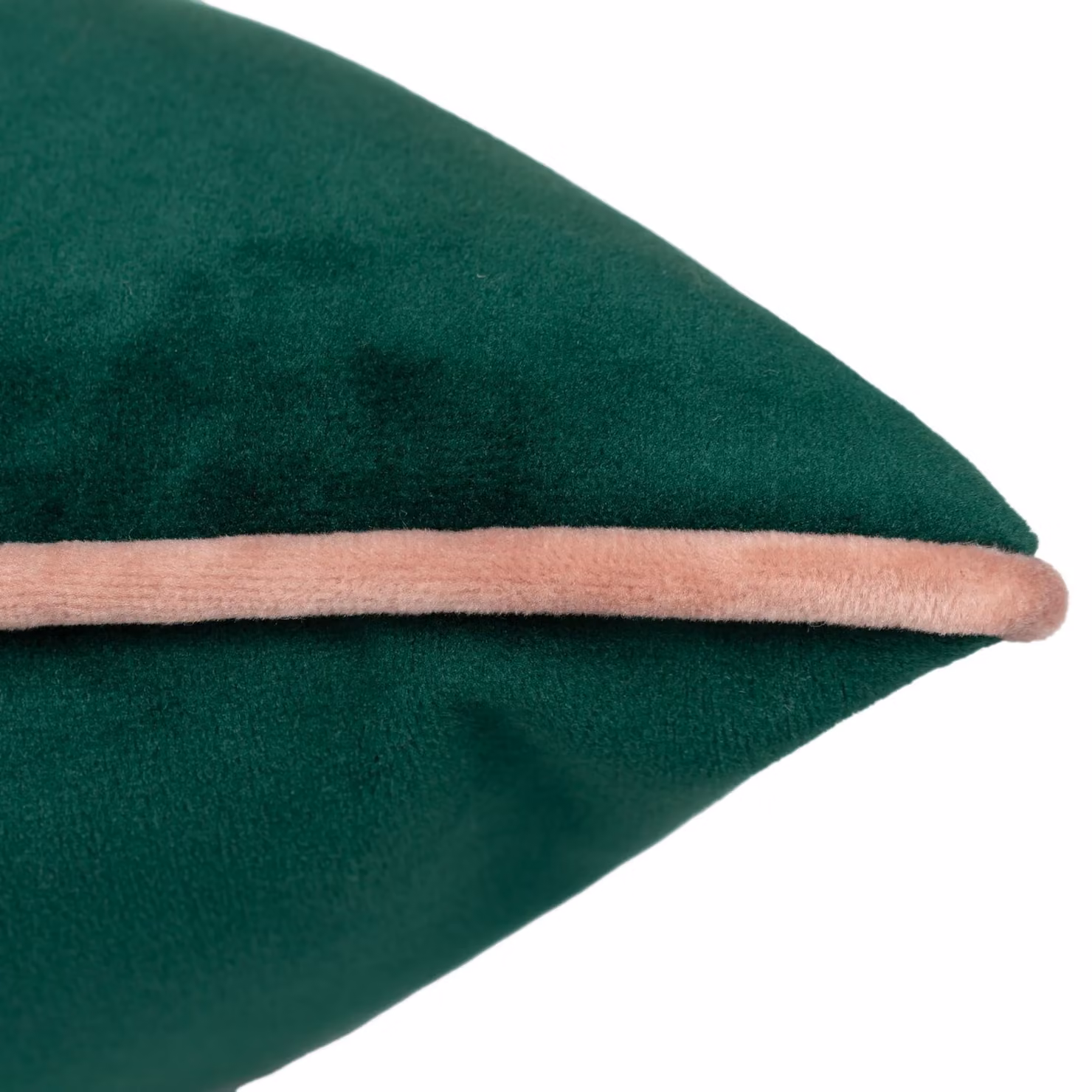 Furn Meridian Velvet Square Cushion in Green and Pink, W/D/H: 55 x 55 x 55 cm – 6