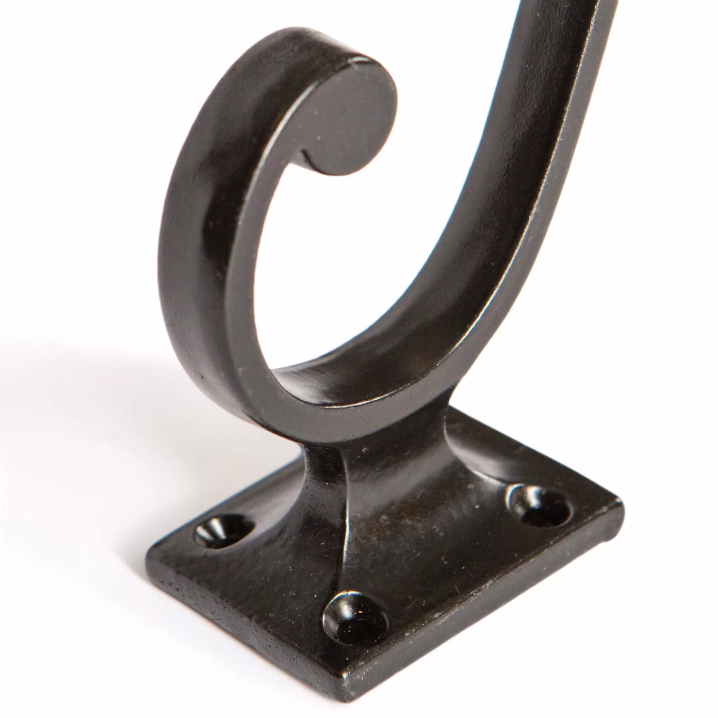 Hammer and Tongs Square Back Hat and Coat Hook in Black and Gold, W: 3.5 cm, H: 10.5 cm – 2