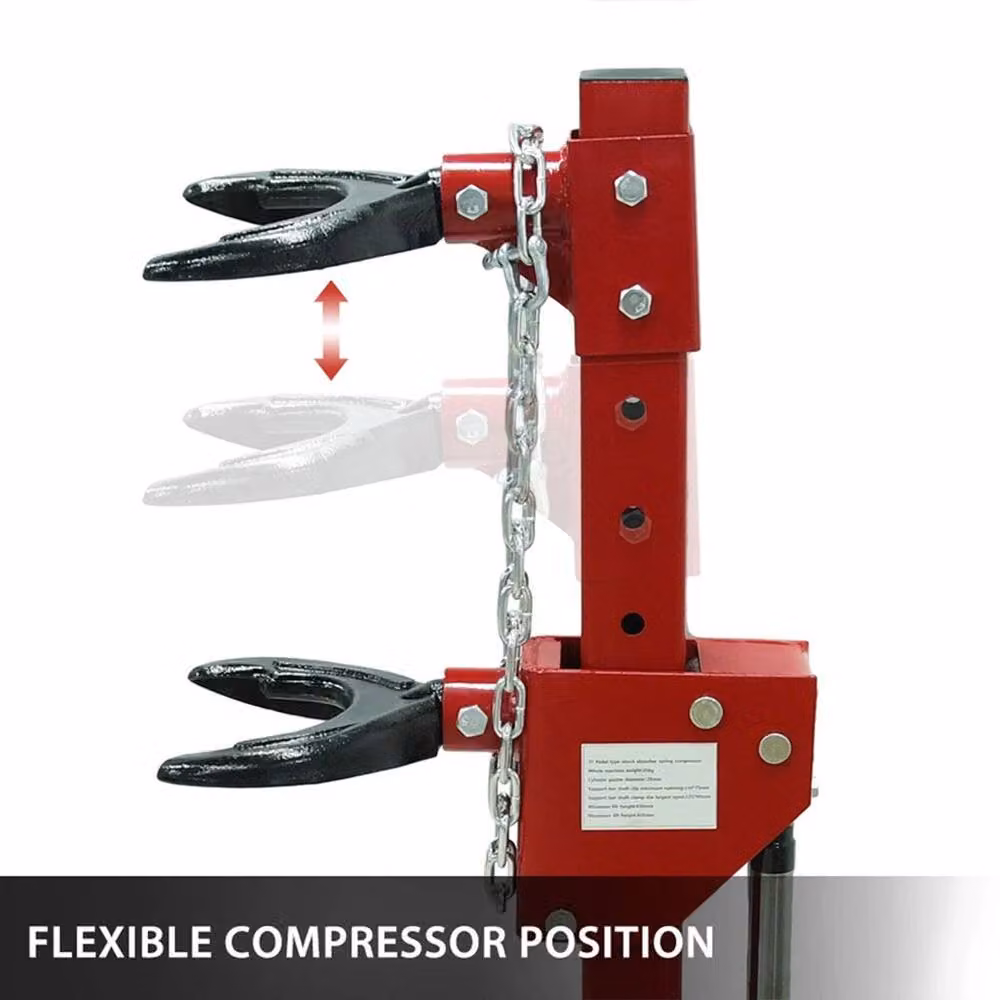 VOGREX 4500kg Hydraulic Auto Coil Strut Spring Compressor in Red – 3