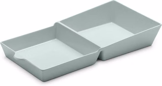 Zeal Melamine Two Part Burger Box Serving Dish in Green – 1