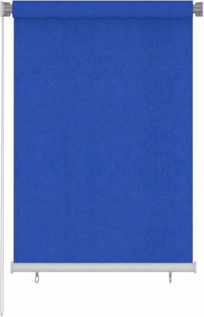 Berkfield Home Outdoor Roller Blind, Blue HDPE, W: 100 cm, H: 140 cm – 1