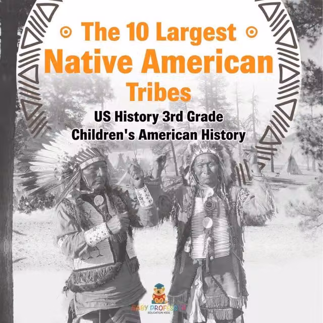 Baby Professor The 10 Largest Native American Tribes US History 3rd Grade White and Multicolour Book