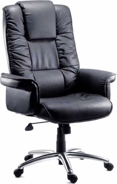 Teknik Lombard Gullwing Black Synthetic Leather Swivel Executive Chair