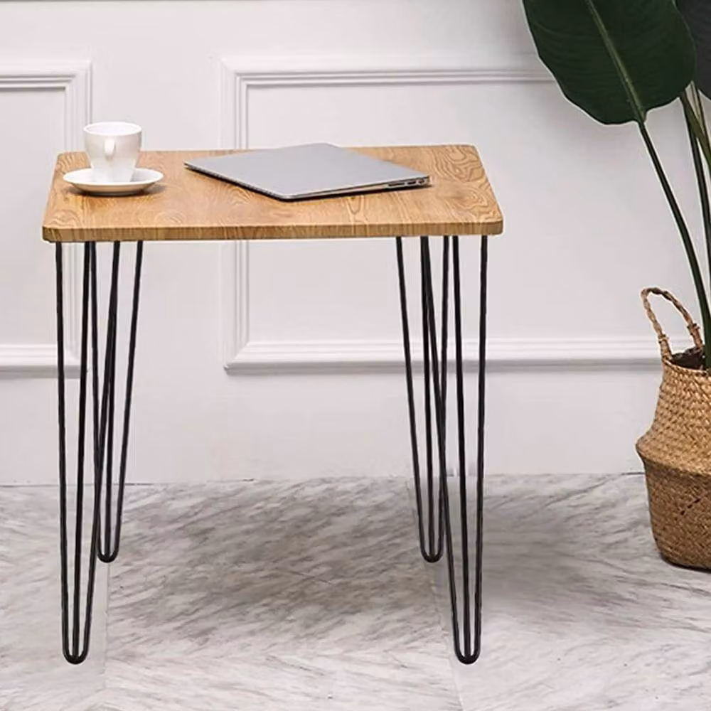 KORVIXA Set of 4 Matt Black Steel Hairpin Legs, Height: 52 cm – 3