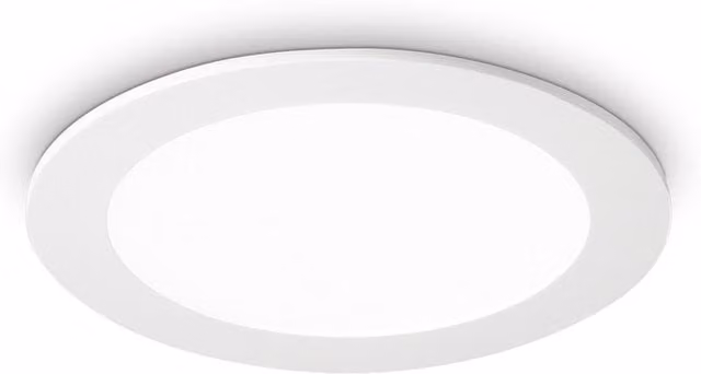 Ideal Lux Groove LED Round Recessed Spotlight Panel, White