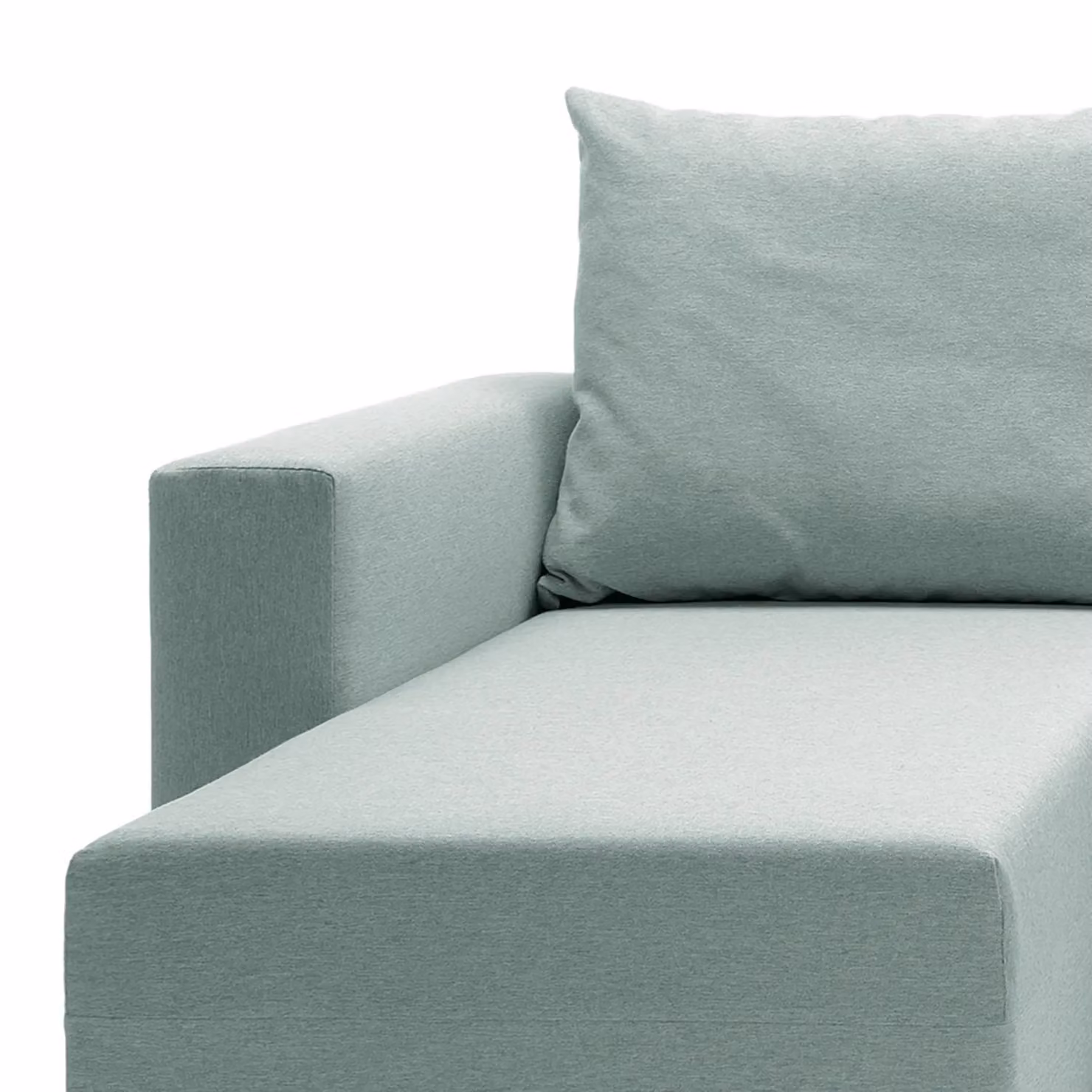 Abakus Direct Oslo Reversible Corner Sofa Bed in Mint Green with Sleeping Function and Lift Up Seat – 3