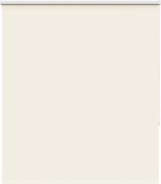 Berkfield Home Blackout Roller Blind in White Polyester, W: 130 cm, H: 150 cm