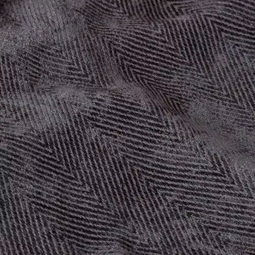 Riva Home Yard Harri Grey Herringbone Woven Cotton Throw with Fringes W/D/H: 180 x 130 x 1 cm – 2