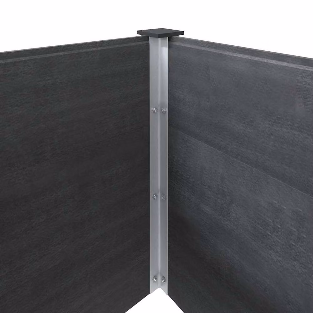 Berkfield Home Garden Grey WPC Raised Bed W: 200 cm, D: 50 cm, H: 54 cm – 6