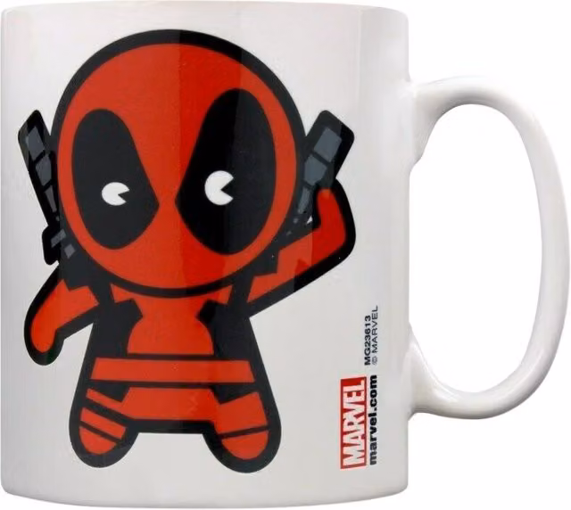 Marvel Kawaii Deadpool Ceramic Mug in White