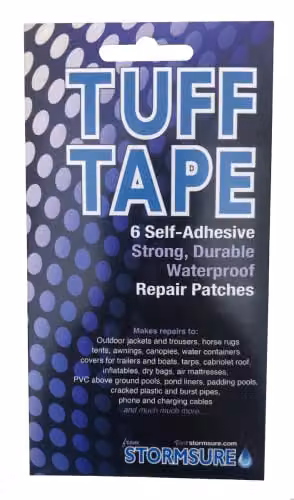 Stormsure Waterproof Self Adhesive Repair Patches, Multicolour and Transparent, Set of 12 – 1