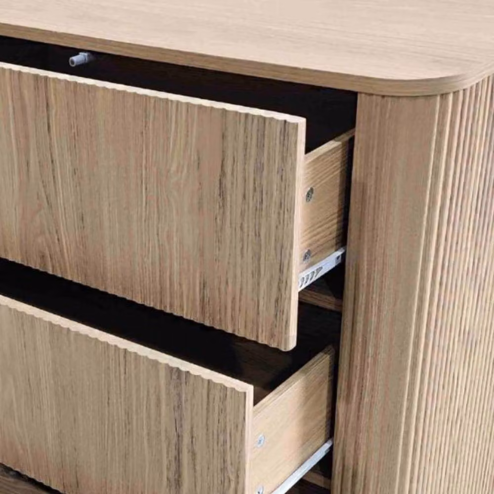 Home Source Winthorpe 6 Drawer Chest of Drawers in Light Oak with Soft Close Drawers – 2