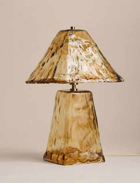 M&S Brown Glass Table Lamp
