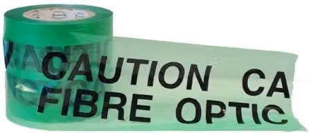 ProSolve Green Underground Warning Barrier Tape for Fibre Optic Cable, W: 15 cm, Length: 365 m