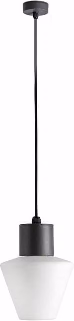 Netlighting Mistu Outdoor Pendant Ceiling Light in Dark Grey with E27 Socket and IP44 Rating – 1