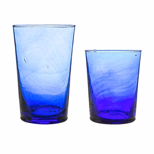 Nicola Spring Meknes 12pc Blue Glass Tumbler Set – 1