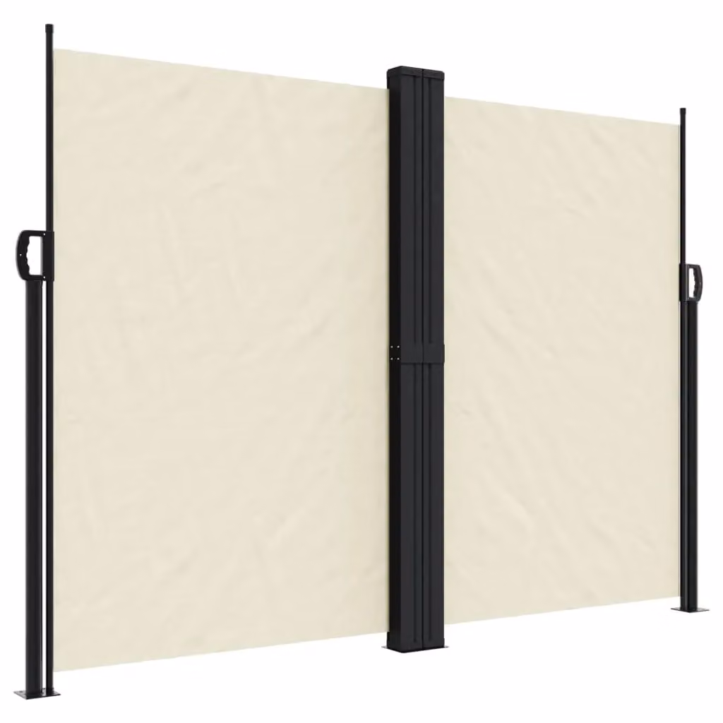 Berkfield Home Retractable Side Awning in Beige Polyester, W/H: 1000 x 180 cm – 2