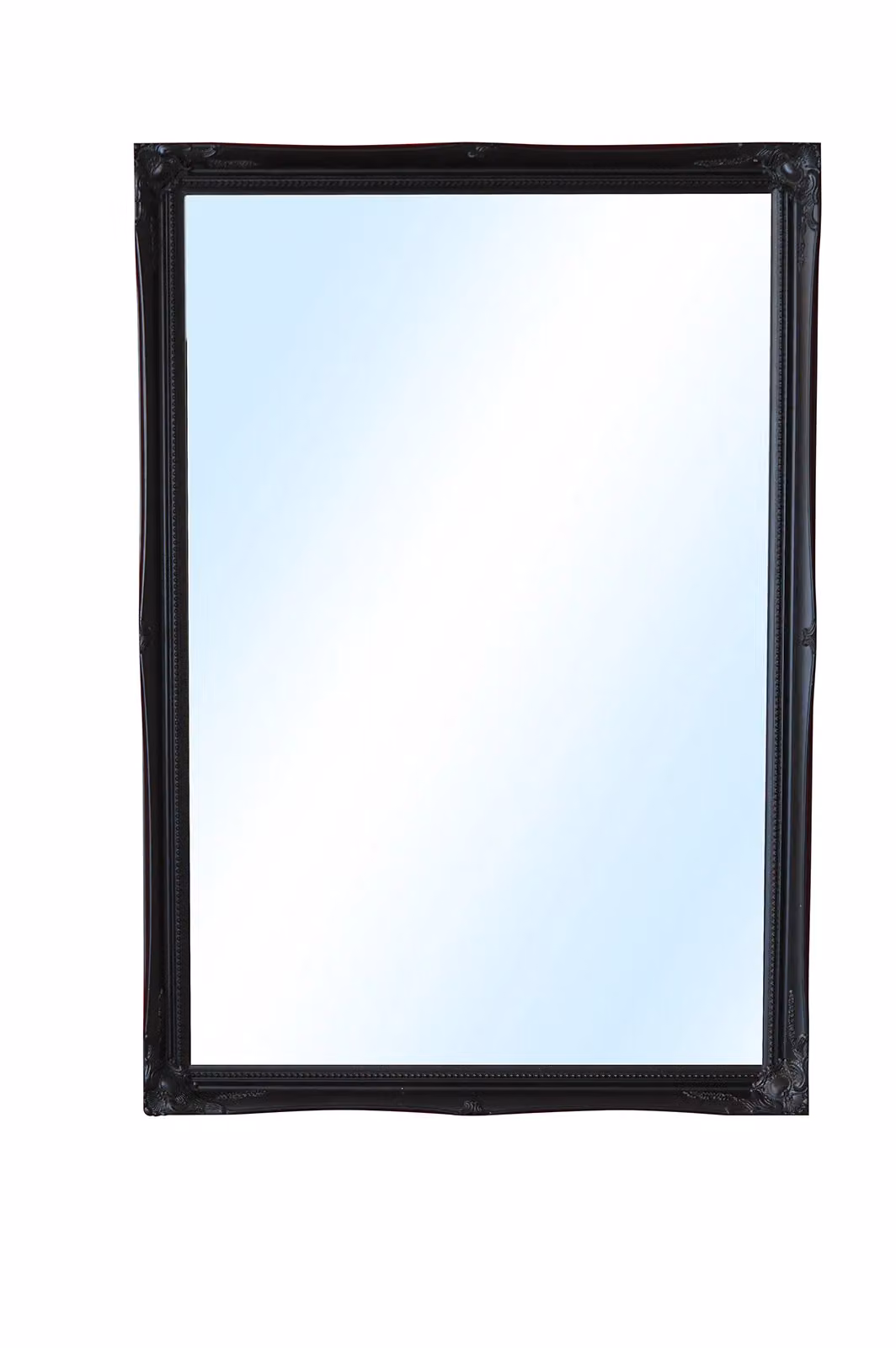 MirrorOutlet Fraser Black Beaded Dress Mirror, Rectangular, W: 72 cm, H: 102 cm – 2