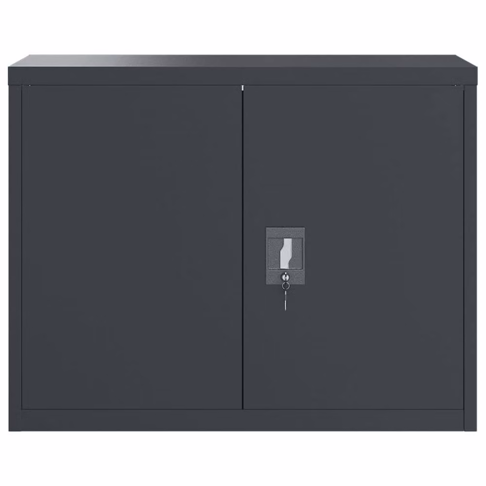 Berkfield Home Anthracite Steel File Cabinet in Dark Grey, W/D/H: 90 x 40 x 70 cm – 2