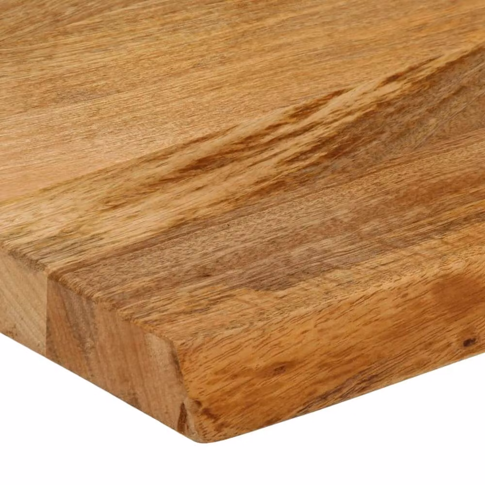 Berkfield Home Brown Solid Mango Wood Live Edge Table Top, W: 40 cm, D: 20 cm, H: 3.8 cm – 3
