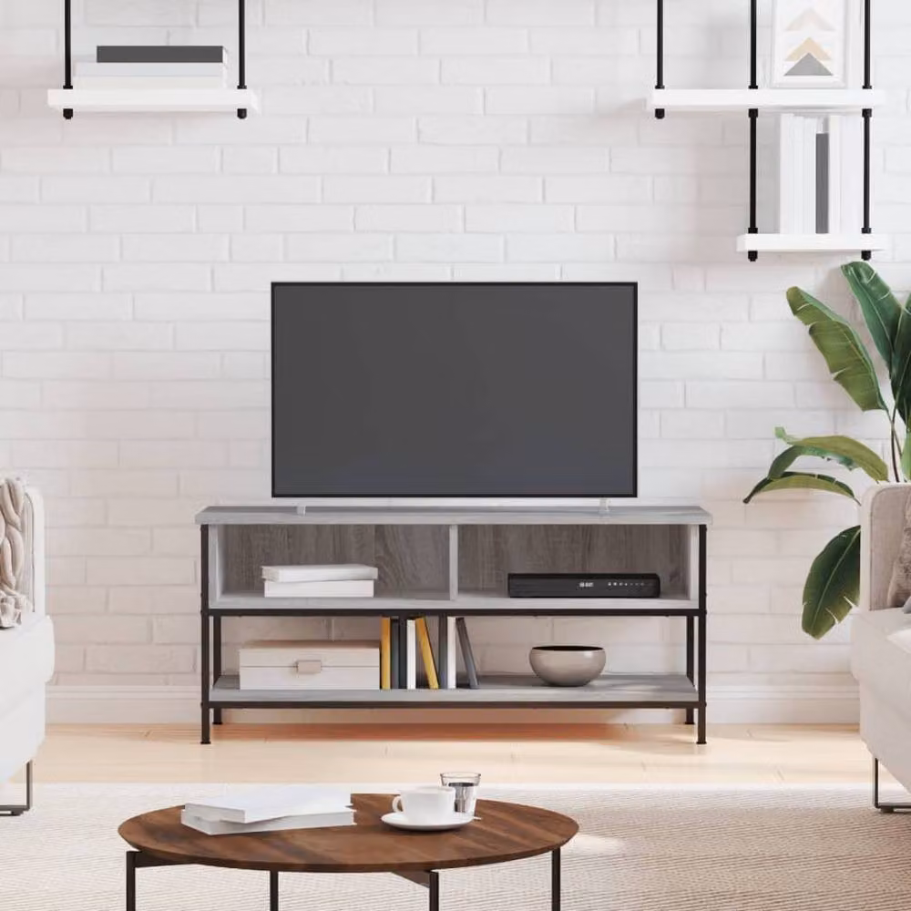 Berkfield Home Grey Sonoma TV Cabinet W/D/H: 100 x 35 x 45 cm – 2