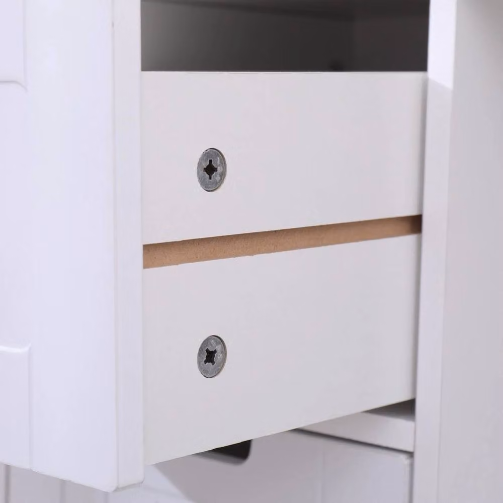 FORGEVIO 4-Drawer Freestanding Storage Cabinet for Bathroom or Bedroom in White – 2