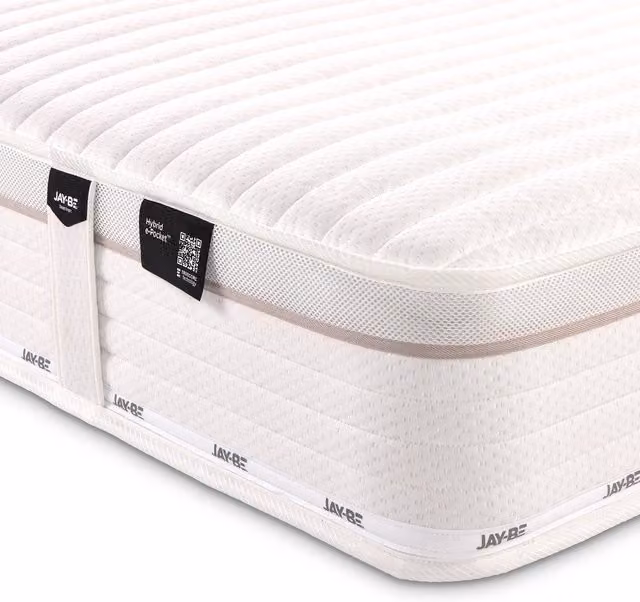 Jay-Be Truecore Hybrid 2000 Pocket Sprung Mattress, White, W/D/H: 180 x 200 cm