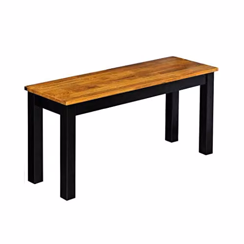 LPD Copenhagen Oak and Black Wooden Dining Bench – 2