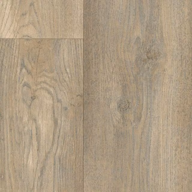 Vinyl Flooring UK Wood Effect Cushion Backed Vinyl Flooring Sheet in Beige and Brown, W: 300 cm, L: 600 cm