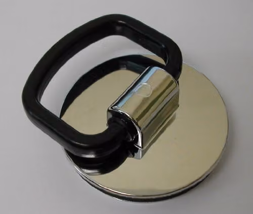 McAlpine Silver Chrome Plated Plastic Basin Plug with Handle and Rubber Seal – 1