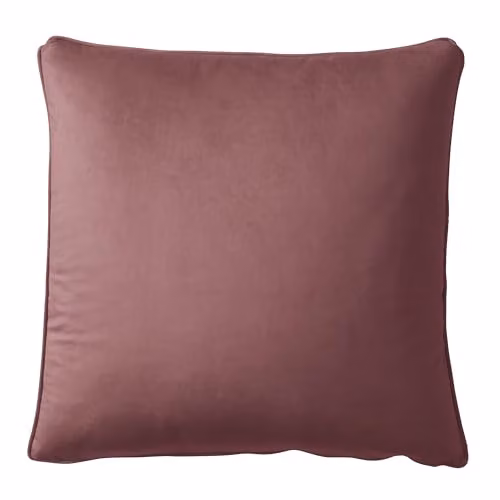 Appletree Heritage Pink Velvet Square Cushion with Removable Washable Cover, W/D/H: 55 x 55 x 43 cm – 3