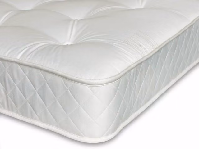 Shire Seattle Pocket 1000 Double Mattress, White Geometric Fabric
