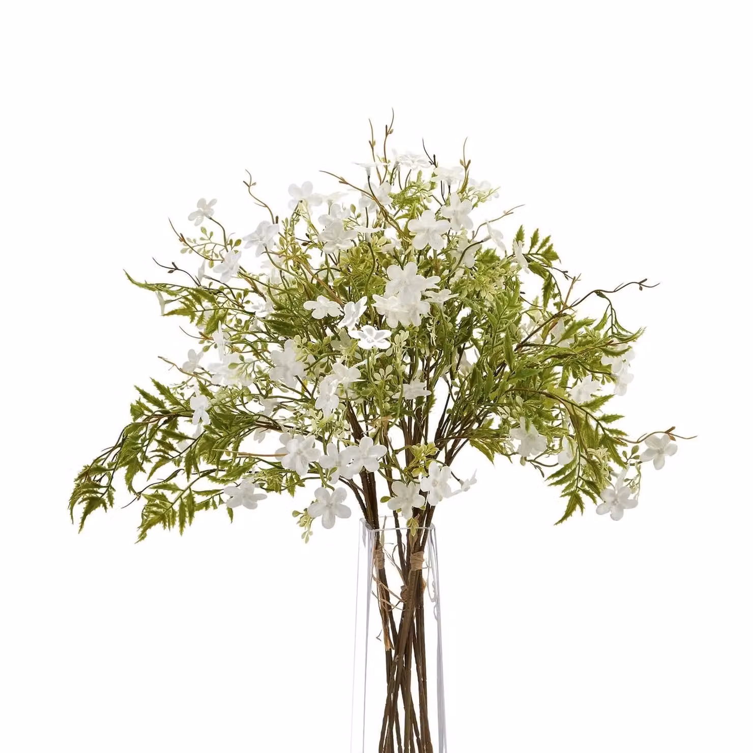 Hill Interiors Artificial Italian Bellflowers in Green and White