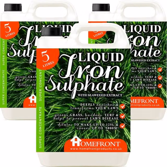 Homefront Liquid Iron Sulphate for Hardening Green Grass and Turf, 15 l