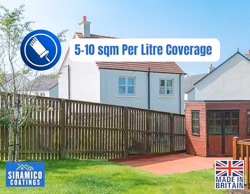 SIRAMICO COATINGS The Patio Paint, Black, 5 Litre, Water-Based Mould-Resistant Dispersion for Patios, Walkways and Walls – 3