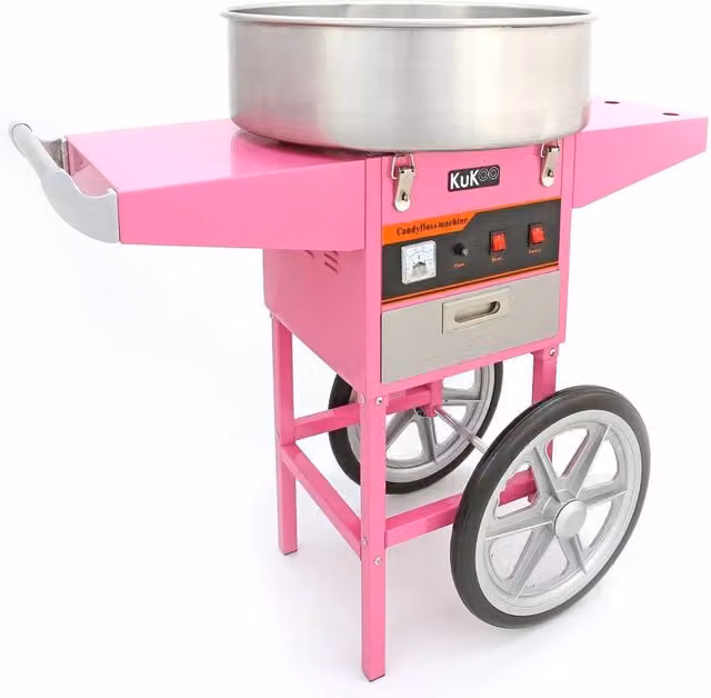 Monstershop KuKoo Candy Floss Machine with Cart in Pink – 1