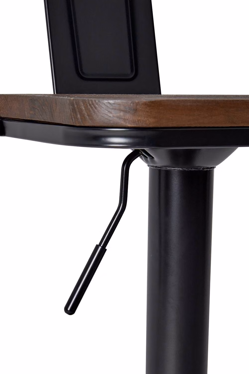 Living and Home Set of 2 Black Adjustable Swivel Bar Stools with Footrests – 5