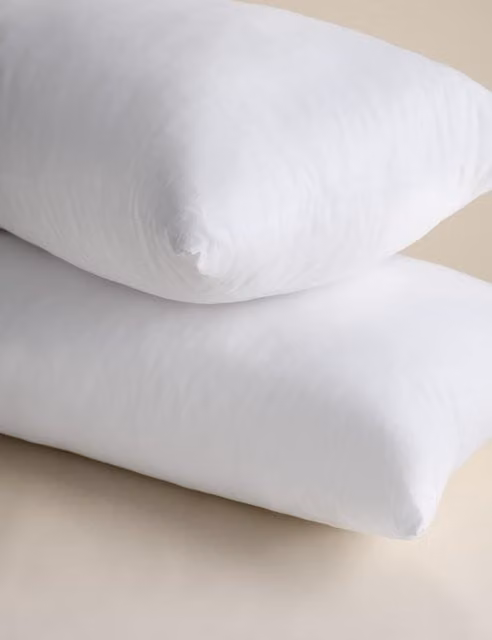 M&S 2 Pack Stay Cool Firm Cotton Pillows in White