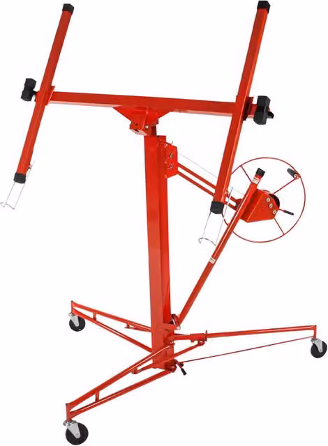 tectake Plasterboard Lifter in Red Metal